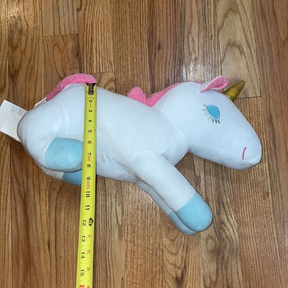 NEW Kids Unicorn 3D Figural Plush Decorative Throw Pillow, 13 x 12.24
